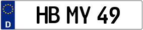 Trailer License Plate